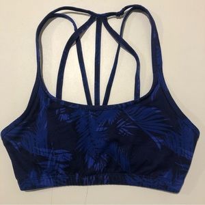 Shambhala Sports Bra Womens size Small Blue and Black colors